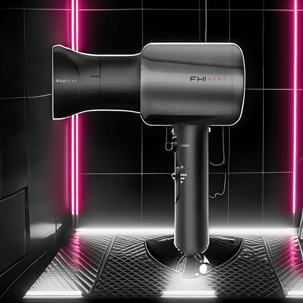 The Retro Pro Compact Dryer by FHI Heat - A lightweight, stylish dryer with a vintage aesthetic and 1600 watts of power.