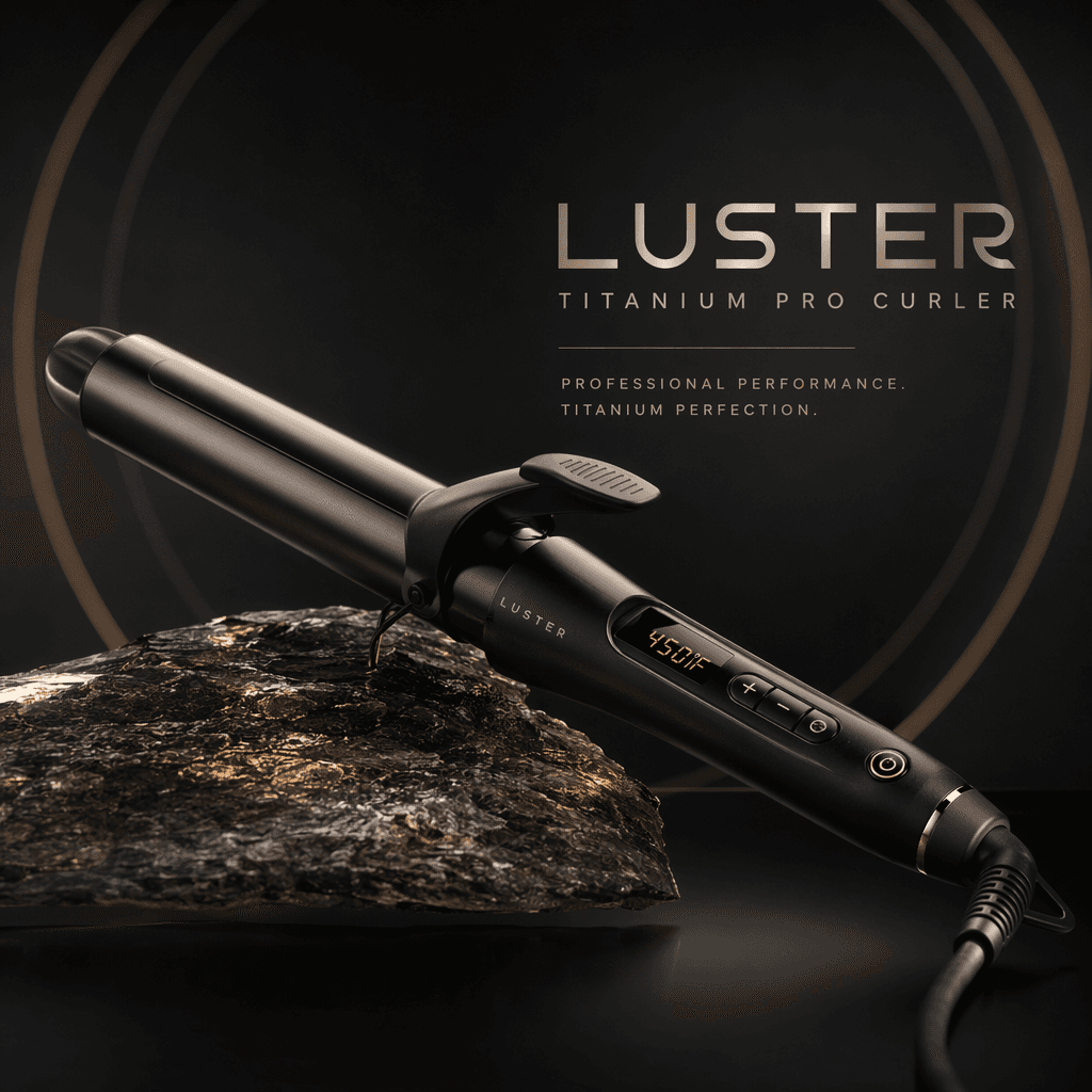Earth-Friendly Curler - Extended Barrel for Thick Hair, Adjustable Temp to 450°F, Memory Function. Sustainable Style for Curls that Last.